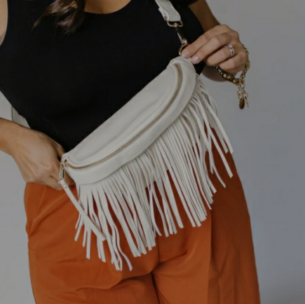 Fringe fanny pack/cross body